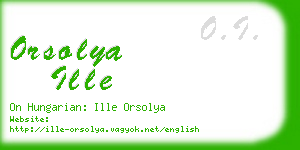 orsolya ille business card